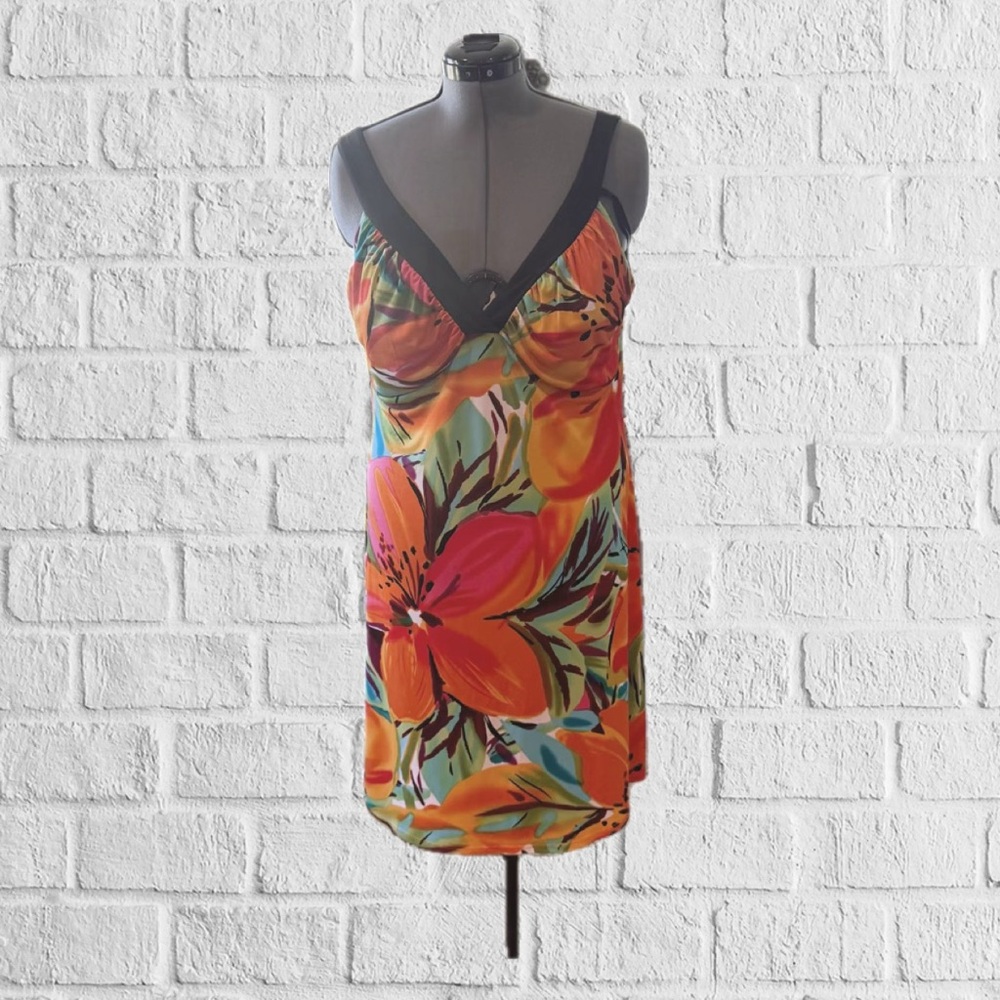 Blu Sage Floral Summer Dress Size XL